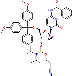 (image for) MC082408 2'-F-2'-ara-N4-Bz-dC phosphoramidite